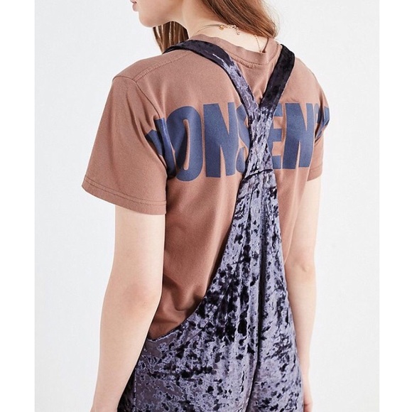 SHAPELESS BLUE VELVET OVERALLS - Picture 7 of 8